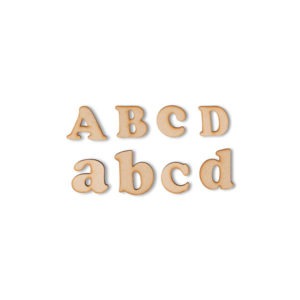 Cooper Black Font Wooden Letters